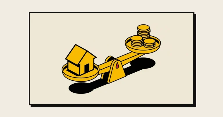 Balanza comparando el coste de una reforma con la revalorización de un piso